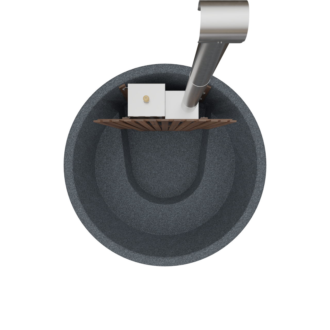 Hottub Welltub Premium 176cm | Interne kachel 25KW (4 pers.)