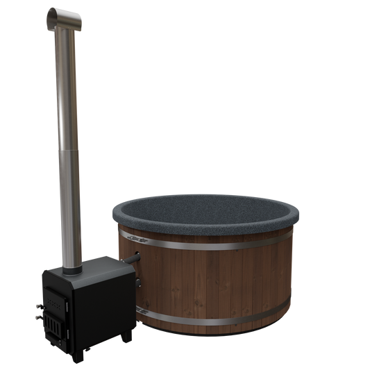 Hottub Welltub Premium 176cm | Externe kachel 45KW (4-5 pers.)