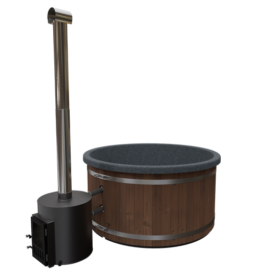 Hottub Welltub Exclusive 200cm | Externe kachel 55KW (5-6 pers.)