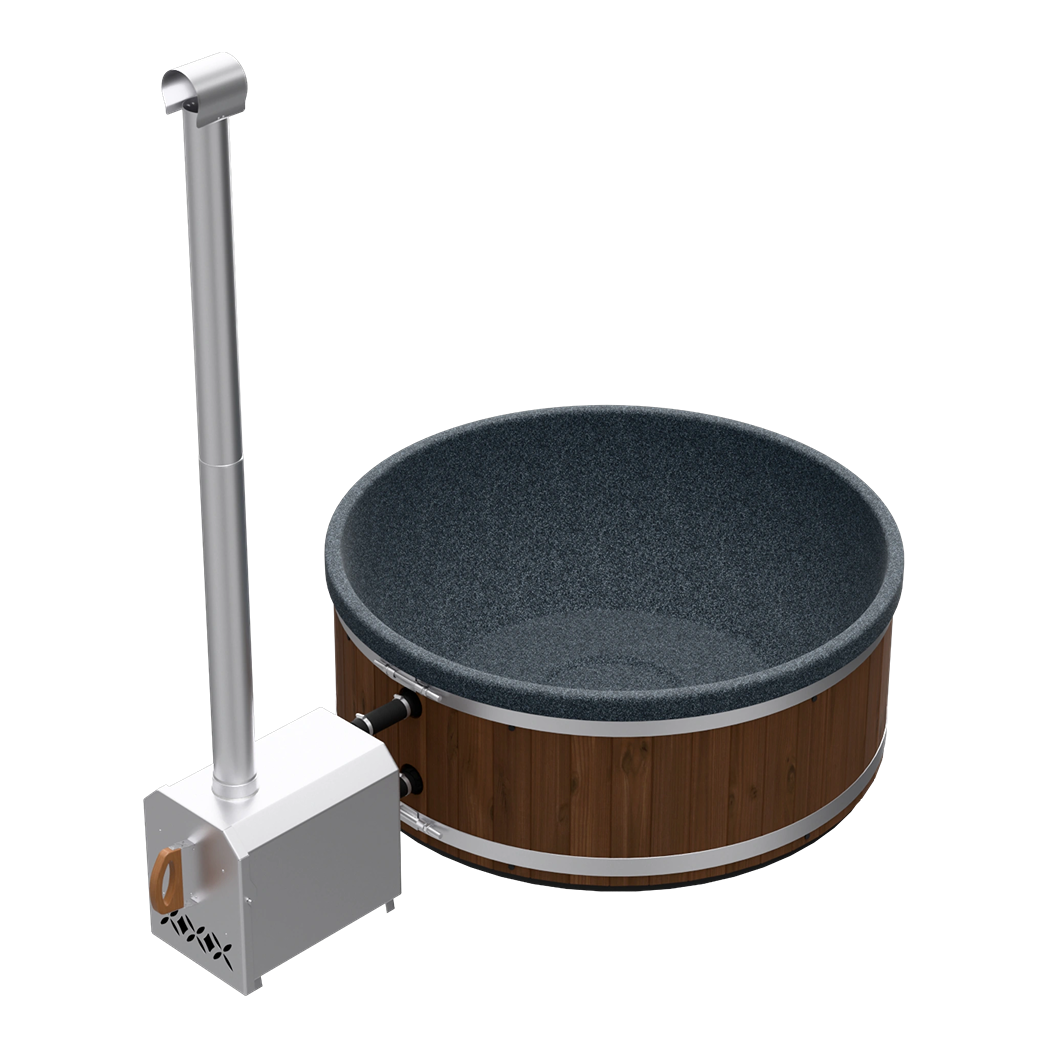 Welltub 2-persoons hottub | Externe 30 kW houtkachel