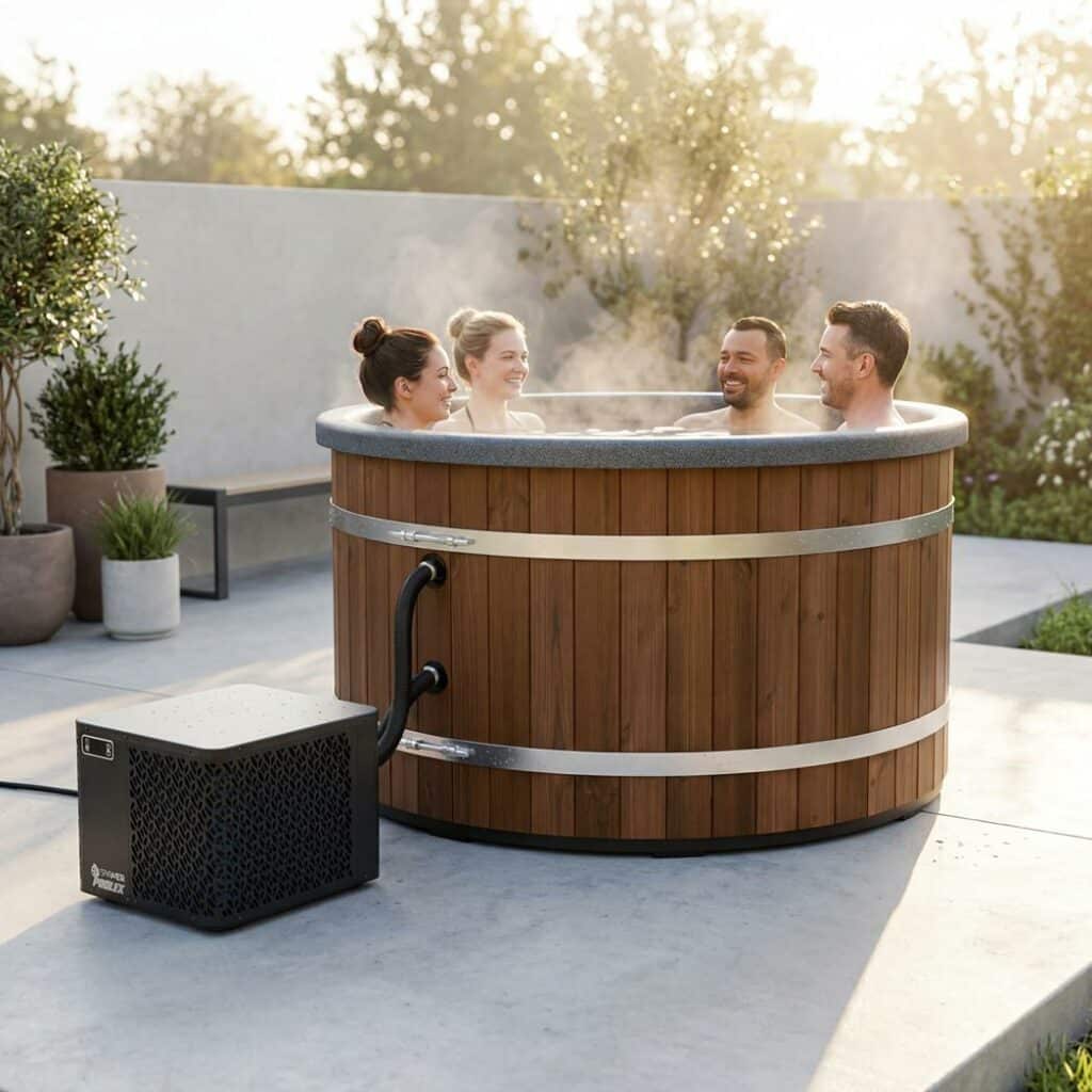 Welltub elektrische hottub | 5 kW warmtepomp