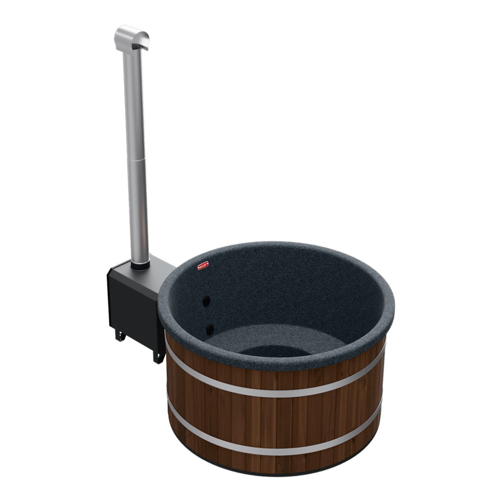 Welltub Premium 176cm | Externe kachel 45KW