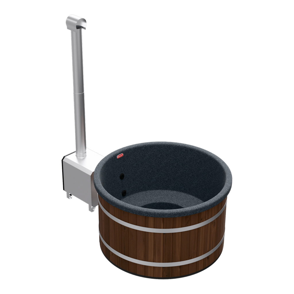 Welltub Premium 176cm | Externe kachel 45KW
