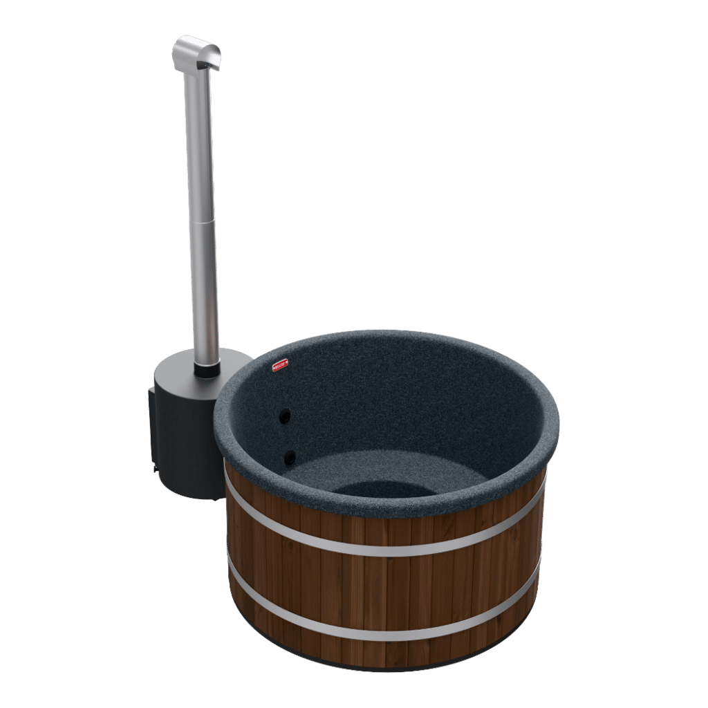 Welltub Premium 176cm | Externe kachel 55KW