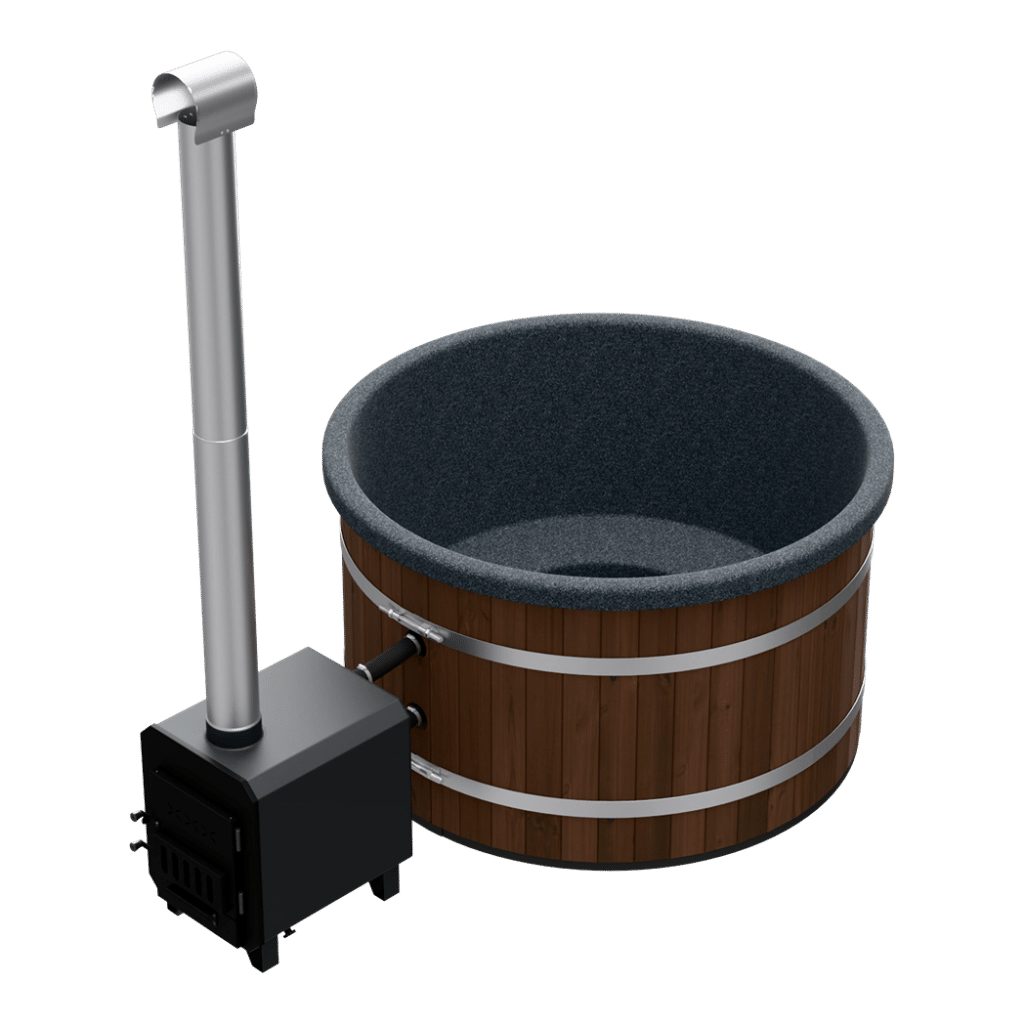 Welltub Premium 176cm | Externe kachel 45KW