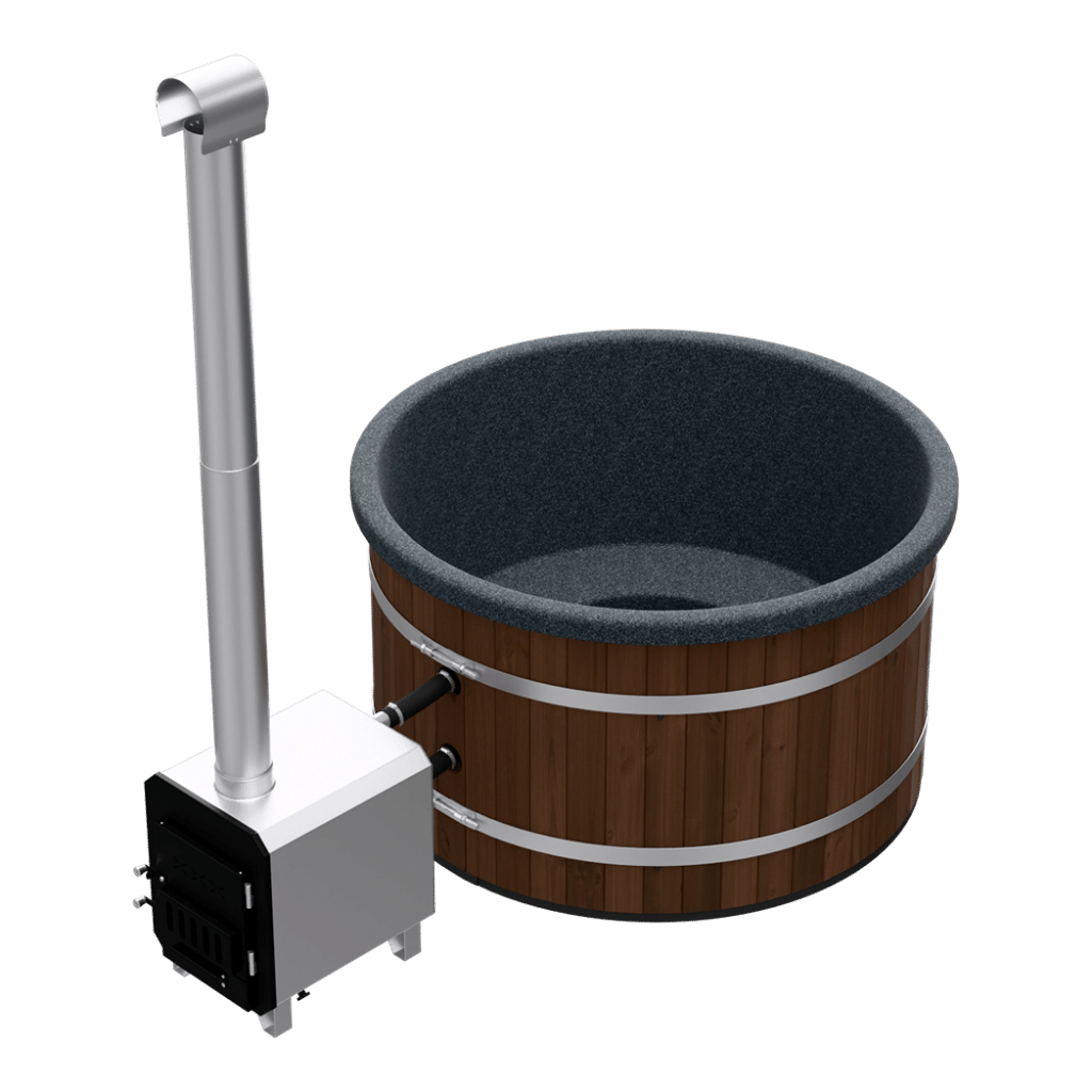 Welltub Premium 176cm | Externe kachel 45KW