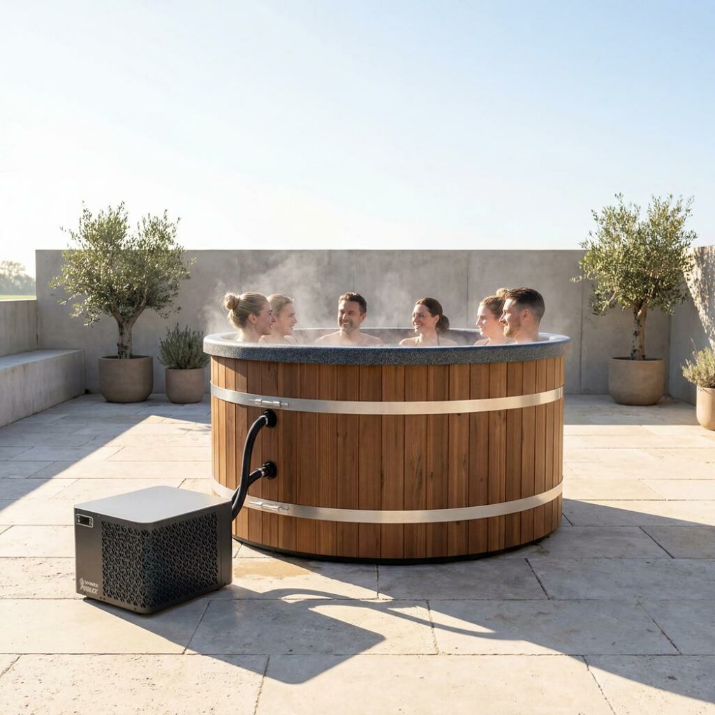 Welltub elektrische hottub | 5 kW warmtepomp