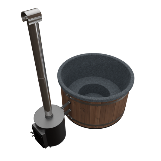 Hottub Welltub Premium 176cm | Externe kachel 55KW (4-5 pers.)