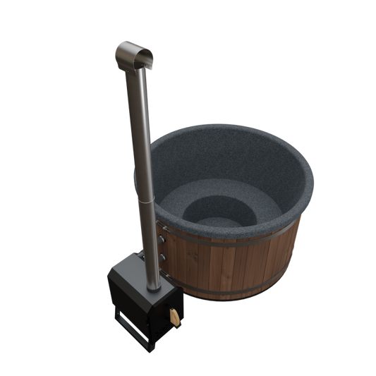 Hottub Welltub Premium 176cm | Externe kachel 30KW (4-5 pers.)