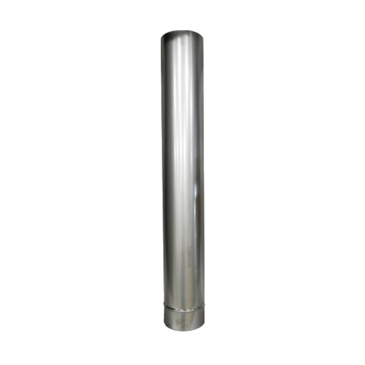 Verlengstuk kachelpijp RVS 1 meter