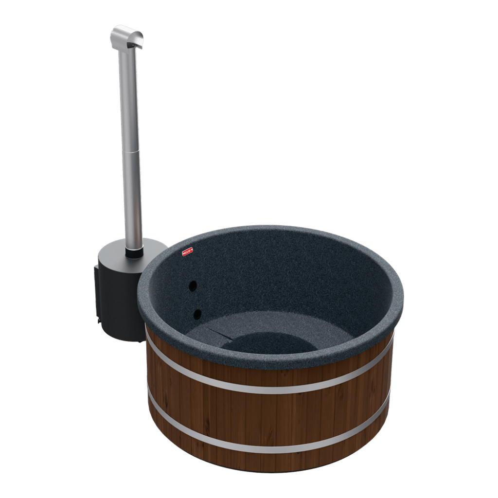 Welltub Exclusive 200cm | Externe kachel 55KW